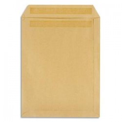5 ETOILES Boîte de 500 pochettes kraft brun 90g C5 162x229 mm autocollantes