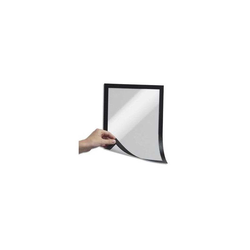 DURABLE Sachet de 5 Cadres d'affichage Duraframe dos magnétique noir format A4 DURABLE Sachet de 5 Cadres d'affichage Duraframe dos magnétique noir format A4