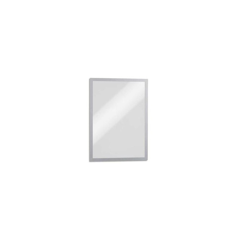 DURABLE Sachet de 5 Cadres d'affichage Duraframe dos magnétique argent métallisé format A3 DURABLE Sachet de 5 Cadres d'affichage Duraframe dos magnétique argent métallisé format A3