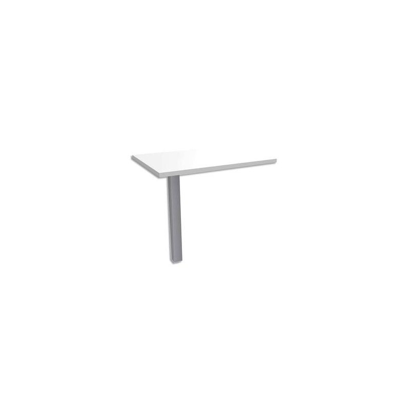 SIMMOB Retour direct sur 1 pied EXPRIM - Dimensions : L80 x H72,5 x P60 cm coloris Blanc perle aluminium