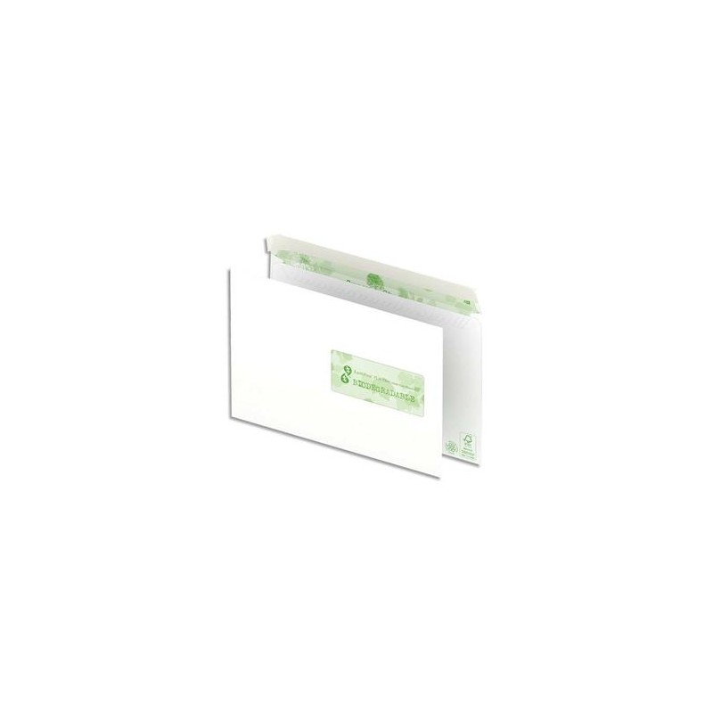 OXFORD Boîte de 500 enveloppes recyclées extra blanches 90g format C5 162x229 mm avec fenêtre 45x100 mm OXFORD Boîte de 500 enveloppes recyclées extra blanches 90g format C5 162x229 mm avec fenêtre 45x100 mm