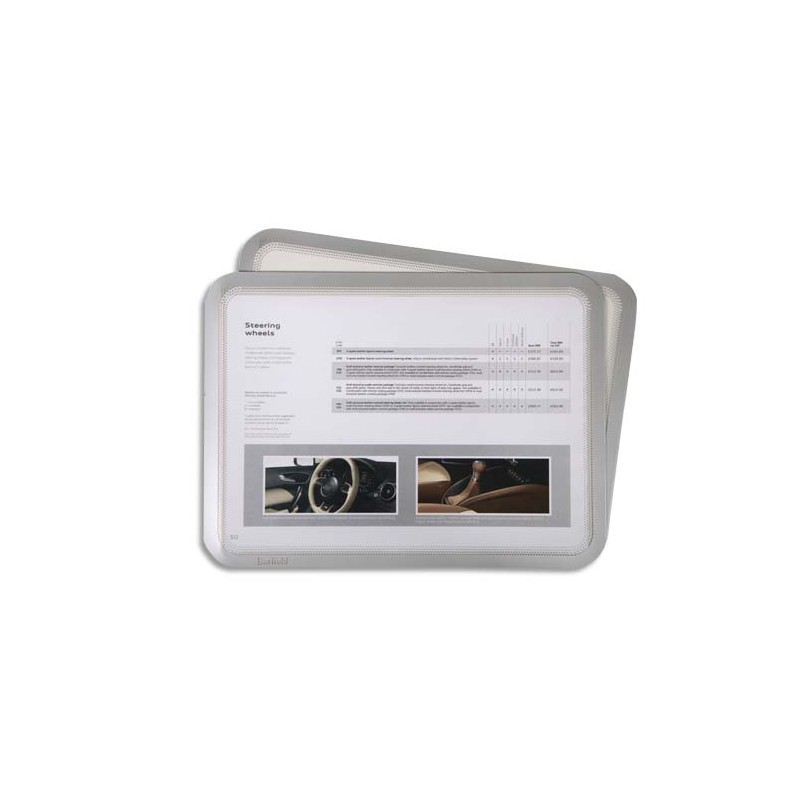 TARIFOLD Sachet de 2 Pochettes Magneto cadre arg A4 dos adhésif repositionnable L24,2 x H32,9 x P0,02 cm TARIFOLD Sachet de 2 Pochettes Magneto cadre arg A4 dos adhésif repositionnable L24,2 x H32,9 x P0,02 cm