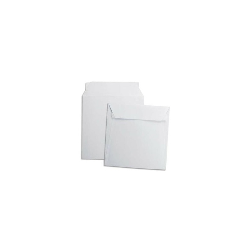 GPV Boîte de 500 enveloppes carrées blanches 220 x 220 mm 120 g auto-adhesives 4754 GPV Boîte de 500 enveloppes carrées blanches 220 x 220 mm 120 g auto-adhesives 4754