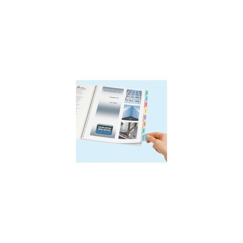 AVERY Lot de 4 planches pour imprimer 96 onglets pour une personnalisation c PC et imprimante AVERY Lot de 4 planches pour imprimer 96 onglets pour une personnalisation c PC et imprimante