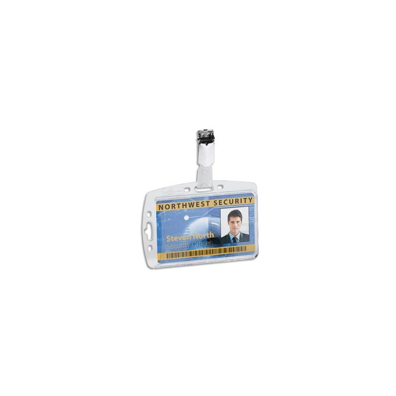DURABLE B/25 Portes-badge avec clip pour 1 carte de sécurité DURABLE B/25 Portes-badge avec clip pour 1 carte de sécurité