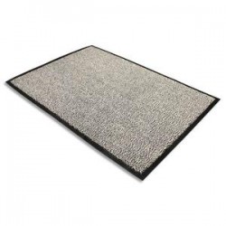 FLOORTEX Tapis d'accueil Advantage gris en polypropylène 60 x 90 cm épaisseur 10 mm