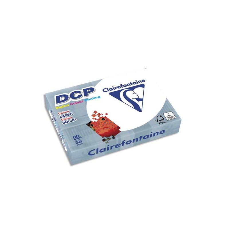 CLAIREFONTAINE Ramette de 500 feuilles papier blanc DCP copieur, laser, jet d encre couleur 90gr A4 1833 CLAIREFONTAINE Ramette de 500 feuilles papier blanc DCP copieur, laser, jet d encre couleur 90gr A4 1833