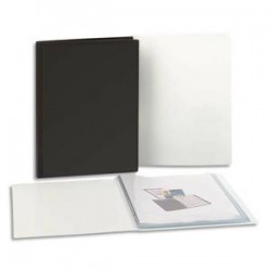 5 ETOILES Protege documents personnalisable en polypropylene noir 60 vues