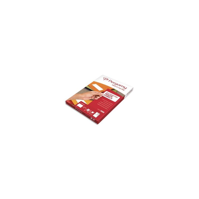 PERGAMY Boite 2100 étiquettes 63,5x38,1mm multi-usage en planche A4. Coins arrondis PERGAMY Boite 2100 étiquettes 63,5x38,1mm multi-usage en planche A4. Coins arrondis
