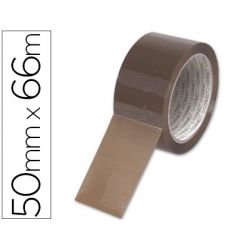 Ruban adhésif q-connect économique spécial emballage haute adhérence 50mmx66m coloris havane
