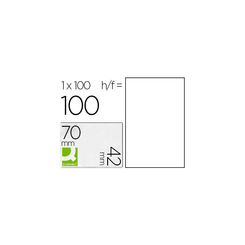 BTE 100 ETIQ BLANCHES MULTI 70X42 BTE 100 ETIQ BLANCHES MULTI 70X42