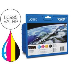 Cartouche brother jet d'encre LC985VALBP pack 4 encres