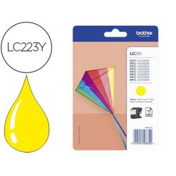 Cartouche brother jet d'encre originale LC223Y couleur jaune