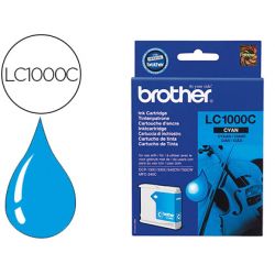 Cartouche brother jet d'encre LC1000C couleur cyan 400p