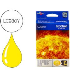 BROTHER Cartouche Jet d'encre Jaune LC980Y