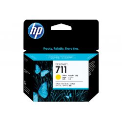 HP 711 original cartouche d encre jaune capacité standard pack de 3