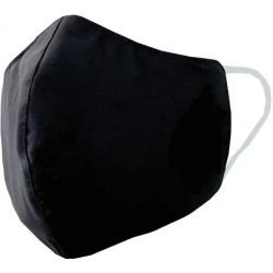 EPI Masque tissu triple épaisseur, déperlant, 30 lavages, sous emballage individuel et stérilisé. Noir