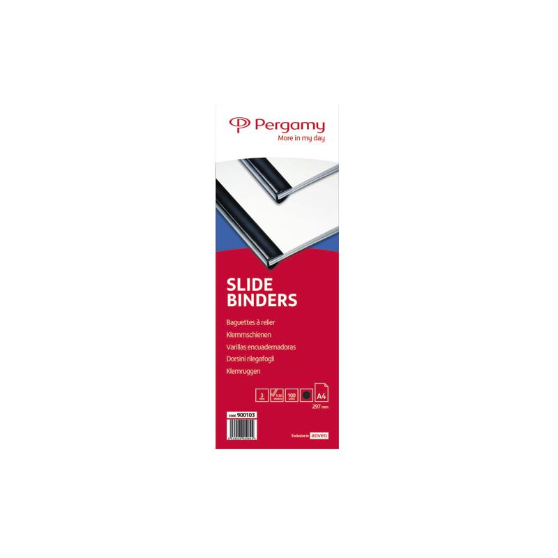 PERGAMY Boîte de 100 baguettes à relier 3mm Noir 900103 PERGAMY Boîte de 100 baguettes à relier 3mm Noir 900103