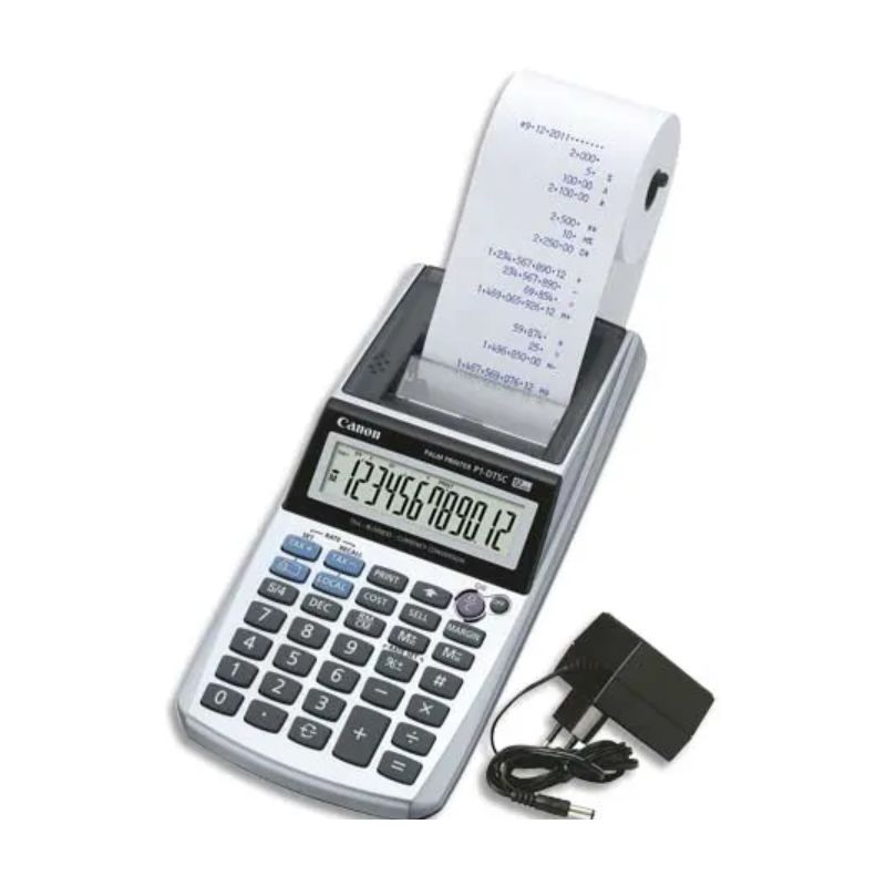 CANON Calculatrice imprimante portable 12 chiffres P1-DTSC II+adaptateur AD11 inclus 2304C002AA CANON Calculatrice imprimante portable 12 chiffres P1-DTSC II+adaptateur AD11 inclus 2304C002AA