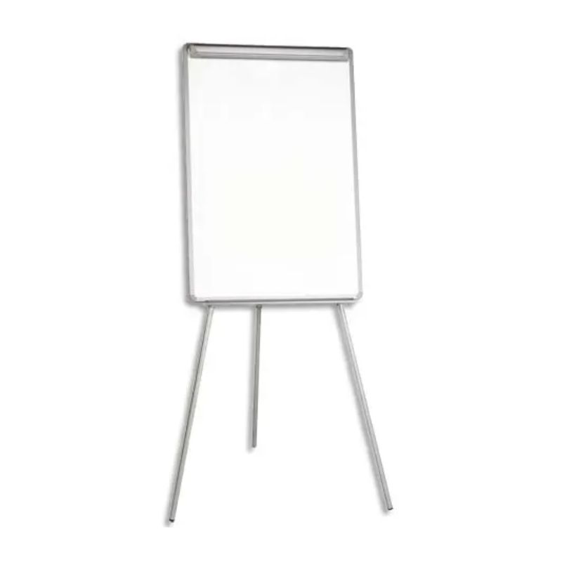 PERGAMY Chevalet de conférence trépied Essential cadre plastique Gris, surface mélaminée L75 x H107 cm PERGAMY Chevalet de conférence trépied Essential cadre plastique Gris, surface mélaminée L75 x H107 cm