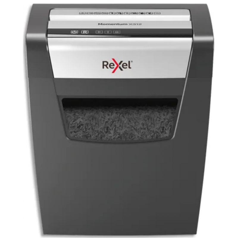 REXEL Destructeur Momentum X312 coupe croisée 12F, sécurité P-3, 23 litres 2104572EU REXEL Destructeur Momentum X312 coupe croisée 12F, sécurité P-3, 23 litres 2104572EU