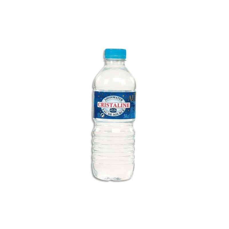 CRISTALINE Bouteille plastique d'eau de 50 cl CRISTALINE Bouteille plastique d'eau de 50 cl