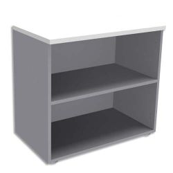 SIMMOB Armoire Basse 1 tablette sans porte aluminium