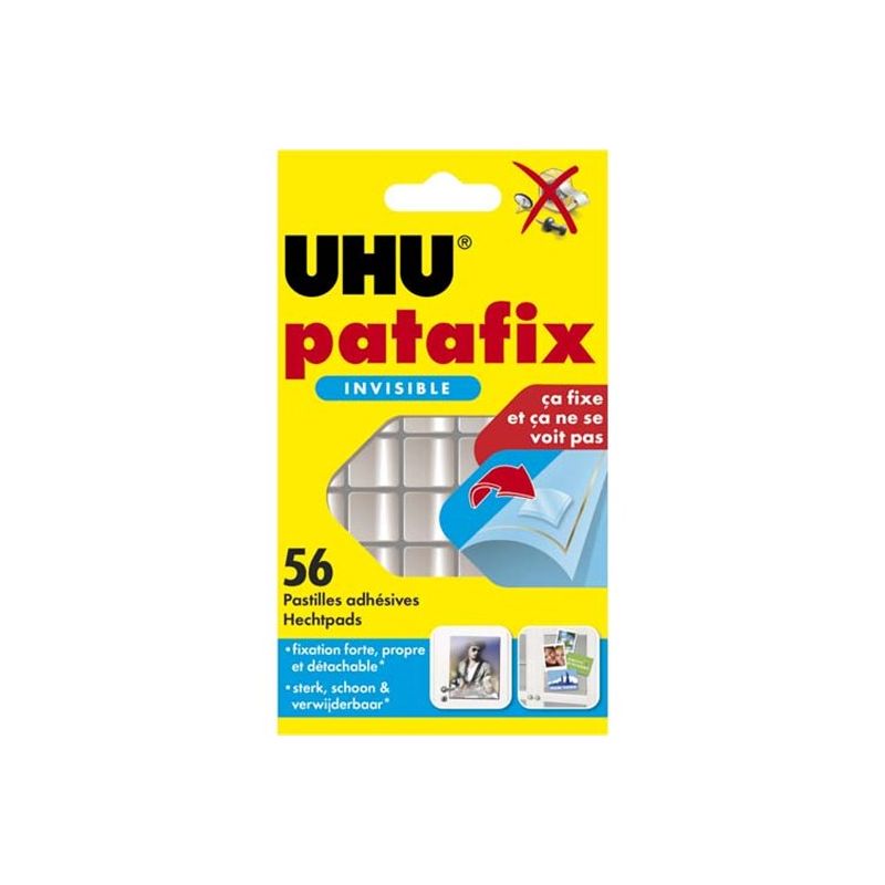 UHU Patafix Invisible 56 pastilles double face UHU Patafix Invisible 56 pastilles double face