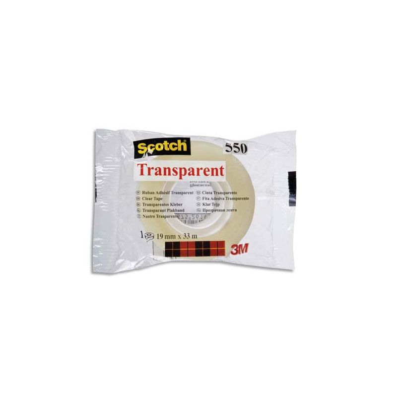 SCOTCH Ruban adhésif transparent 19mm x 33m SCOTCH Ruban adhésif transparent 19mm x 33m