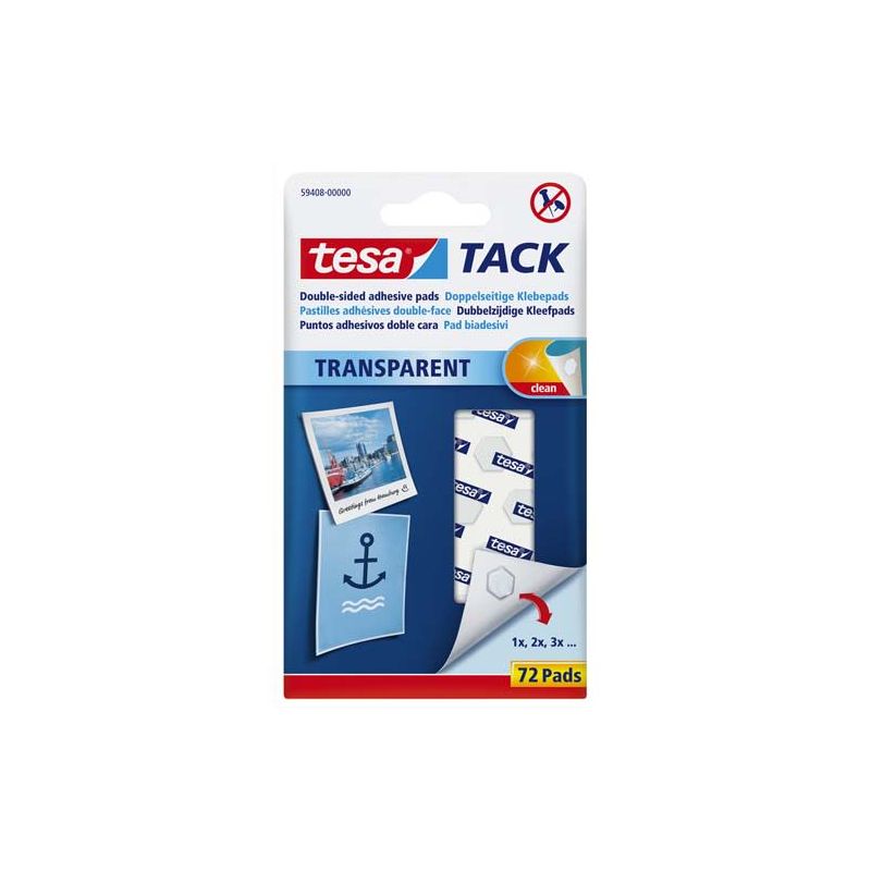 TESA 72 pastilles adhésives Tack double-face TESA 72 pastilles adhésives Tack double-face