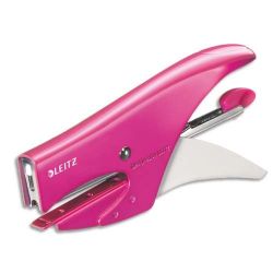 LEITZ Pince agrafeuse WOW Rose agrafes n° 10 capacité 15 feuilles