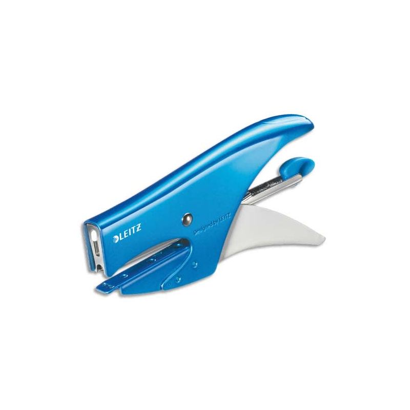 LEITZ Pince agrafeuse WOW Bleu agrafes n° 10 capacité 15 feuilles LEITZ Pince agrafeuse WOW Bleu agrafes n° 10 capacité 15 feuilles