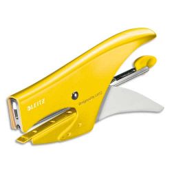 LEITZ Pince agrafeuse WOW Jaune agrafes n° 10 capacité 15 feuilles