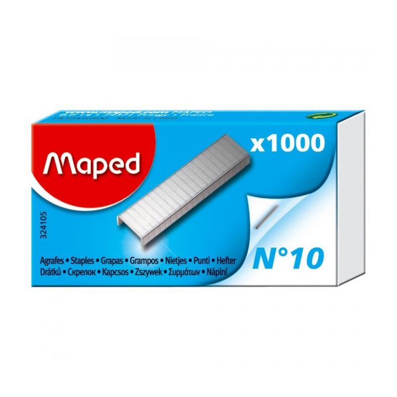 MAPED Boîte de 1000 agrafes N°10 MAPED Boîte de 1000 agrafes N°10