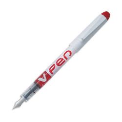 PILOT Stylo à plume V-PEN jetable largeur de trait 0,4 mm encre liquide Rouge