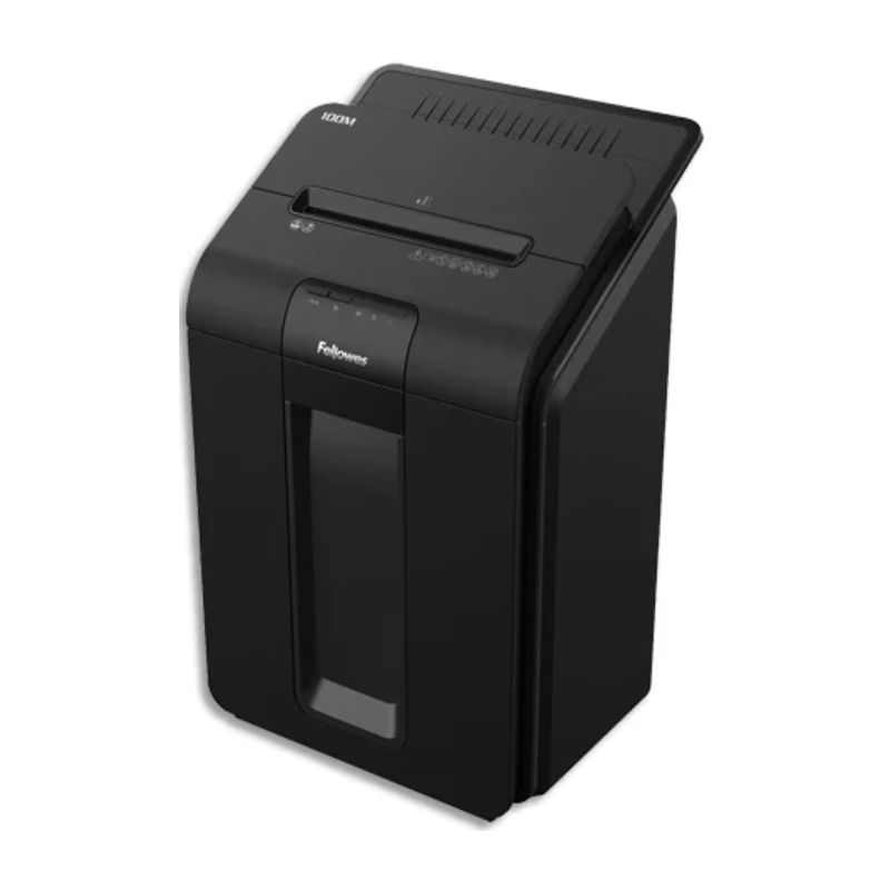 FELLOWES Destructeur Automax 100M coupe micro particules 100f sécurité P-4 corbeille 23L 4629201 FELLOWES Destructeur Automax 100M coupe micro particules 100f sécurité P-4 corbeille 23L 4629201