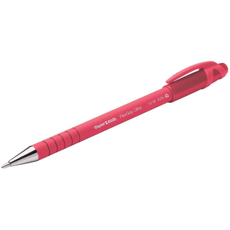 PAPERMATE FLEXGRIP Stylo bille pointe moyenne rétractable encre Rouge PAPERMATE FLEXGRIP Stylo bille pointe moyenne rétractable encre Rouge