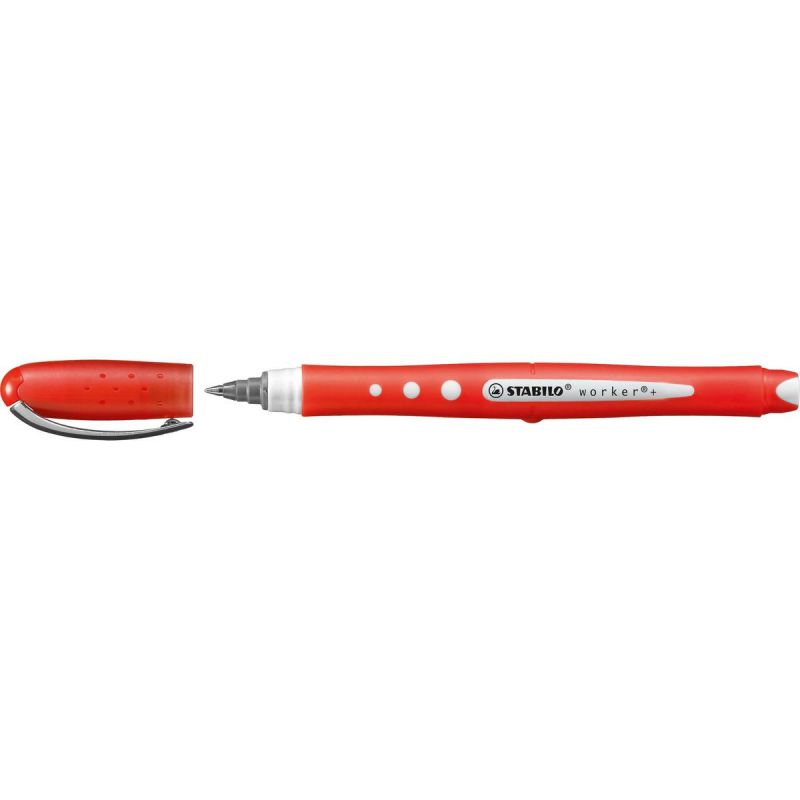 STABILO Roller Worker Colorful Rouge Encre liquide Pointe moyenne STABILO Roller Worker Colorful Rouge Encre liquide Pointe moyenne