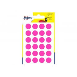 AVERY Sachet de 168 pastilles Diamètre 15 mm Coloris Rose