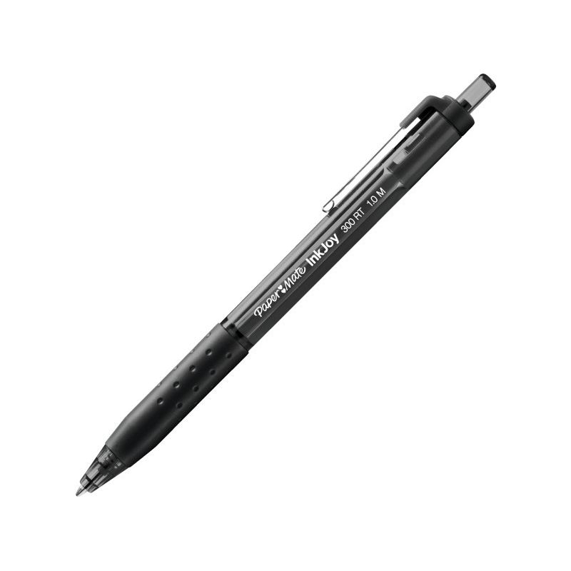 PAPERMATE Stylo bille rétractable avec grip Pointe moyenne Encre Noire PAPERMATE Stylo bille rétractable avec grip Pointe moyenne Encre Noire