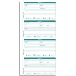 EXACOMPTA Carnet broché 29,7x14,8cm. Messages téléphones (4 à la page). 50 feuilles dupli autocopiantes