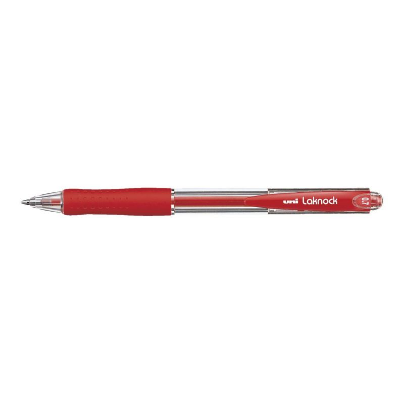 UNI-BALL LAKNOCK Stylo à bille rechargeable pointe moyenne rétractable encre Rouge UNI-BALL LAKNOCK Stylo à bille rechargeable pointe moyenne rétractable encre Rouge
