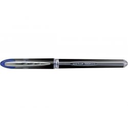 UNI-BALL VISION ELITE Stylo roller pointe métal fine encre liquide Bleue