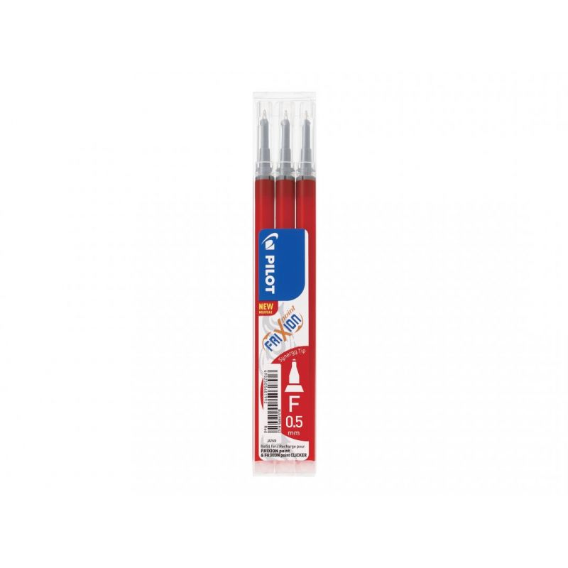 PILOT Set de 3 recharges pour roller FriXion Pointe fine HI-TEC 0,5 mm Encre Rouge PILOT Set de 3 recharges pour roller FriXion Pointe fine HI-TEC 0,5 mm Encre Rouge