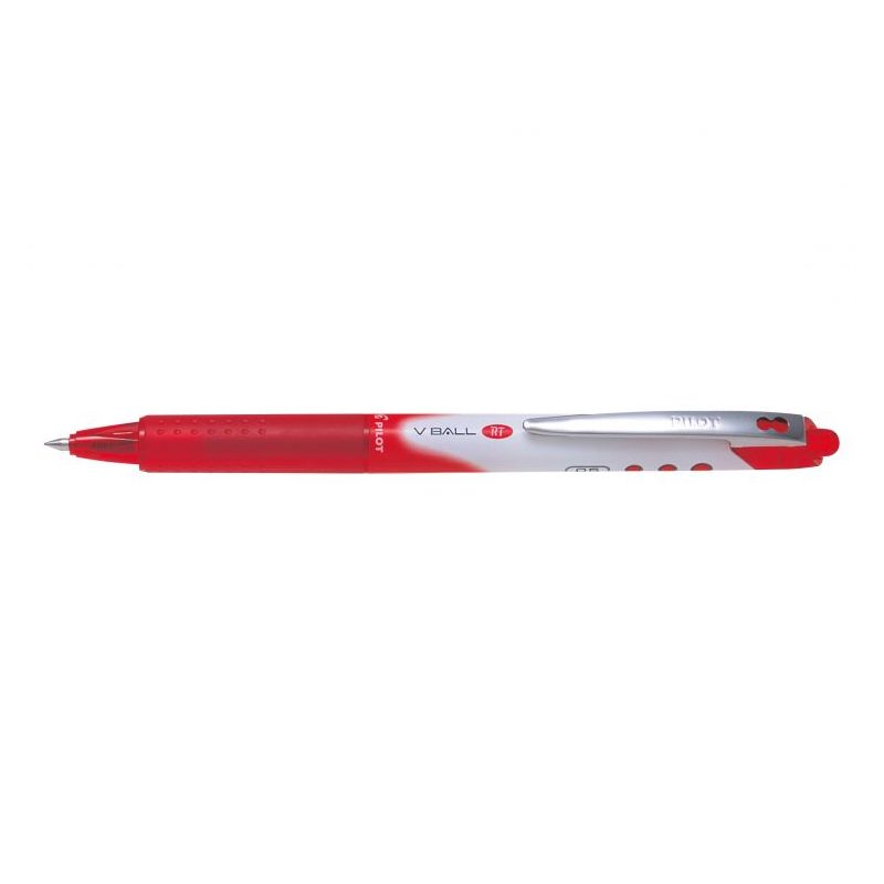 PILOT V BALL RT 05 Stylo roller pointe métal rétractable fine Encre liquide Rouge PILOT V BALL RT 05 Stylo roller pointe métal rétractable fine Encre liquide Rouge