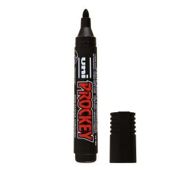 UNI-BALL Marqueur permanent pointe ogive Encre pigmentée à base d'eau Noire
