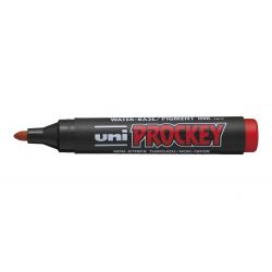 UNI-BALL Marqueur permanent Pointe ogive Encre pigmentée à base d'eau Rouge