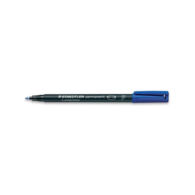 STAEDTLER LUMOCOLOR Feutre Pointe fine encre permanente Bleue STAEDTLER LUMOCOLOR Feutre Pointe fine encre permanente Bleue