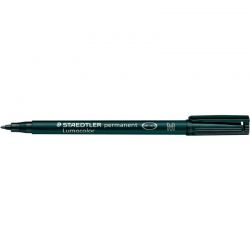 STAEDTLER LUMOCOLOR Feutre pointe moyenne encre permanente Noire