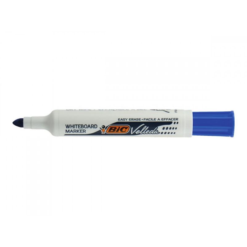 BIC VELLEDA 1711 Marqueur effaçable à sec pointe ogive Encre cétone Bleue BIC VELLEDA 1711 Marqueur effaçable à sec pointe ogive Encre cétone Bleue